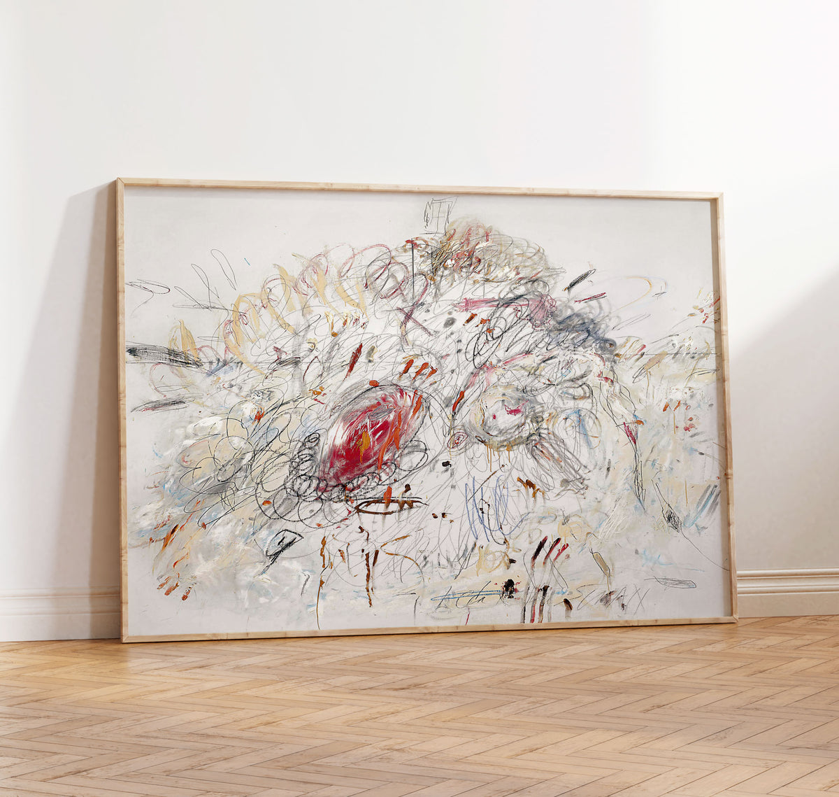 Leda and the Swan - Cy Twombly - Abstract Art Print– Onyx Art House