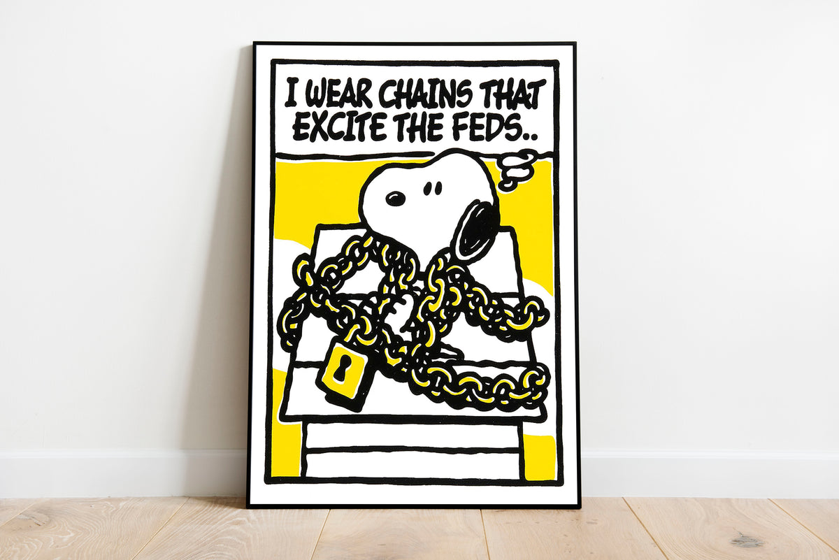 絵画 mark drew   limited print Chains - Mark Drew - Contemporary Art Print– Onyx Art House