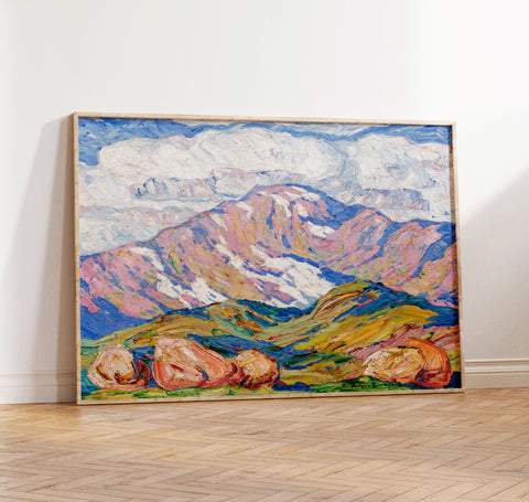 The Great Peak, Pike's Peak from the North - Birger Sandzén - American Modern Art Print