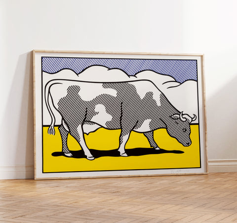 Cow Going Abstract - Roy Lichtenstein - Pop Art Print