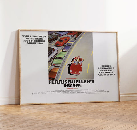 Ferris Bueller's Day Off - Movie Poster Art Print