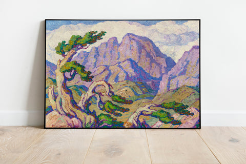 The Mighty Peak, Longs Peak, Estes Park, Colorado - Birger Sandzén - American Modern Art Print