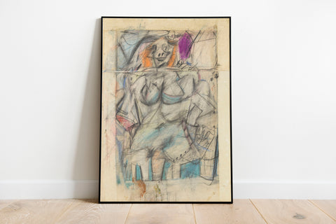 Woman - Willem De Kooning - Modern Abstract Art Print