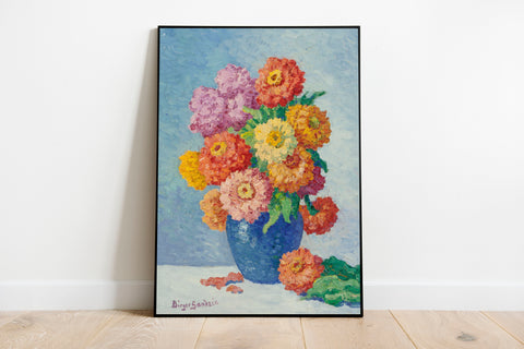 Zinnias - Birger Sandzén - American Modern Art Print