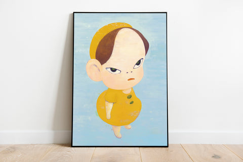 Yellow in Blue - Yoshitomo Nara - Asian Art Print