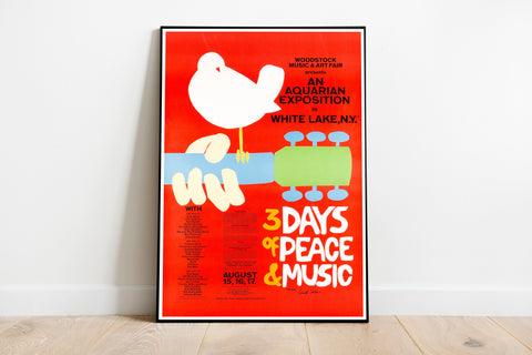 Woodstock - Concert Poster Art Print