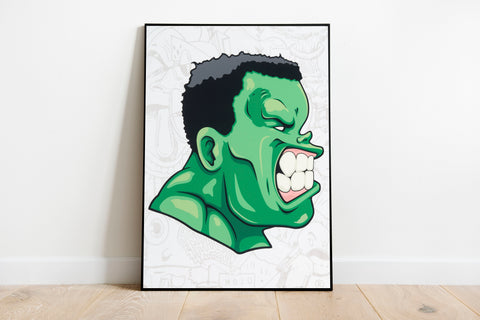 Hulk - Hebru Brantley - Contemporary Art Print