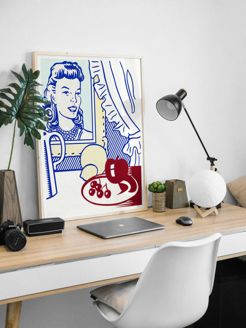 Still Life with Portrait - Roy Lichtenstein - Pop Art Print