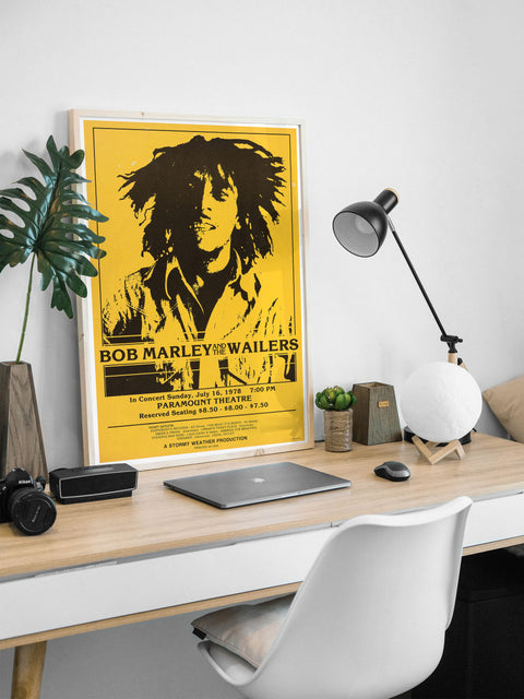 Bob Marley And The Wailers Paramount Theatre - Concert Poster Art Print