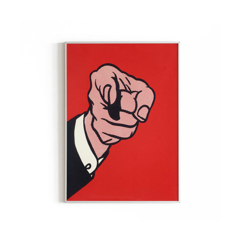 Finger Pointing - Roy Lichtenstein - Pop Art Print