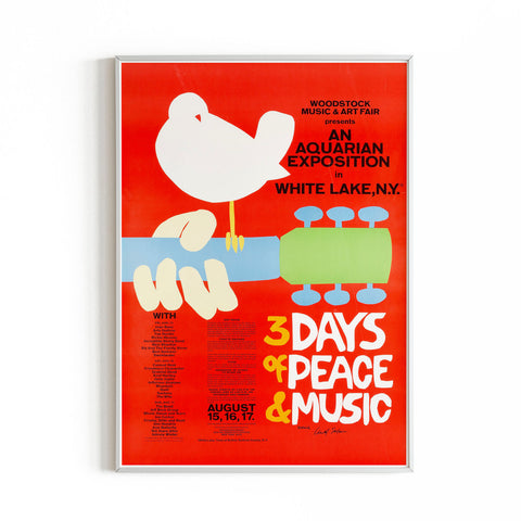 Woodstock - Concert Poster Art Print