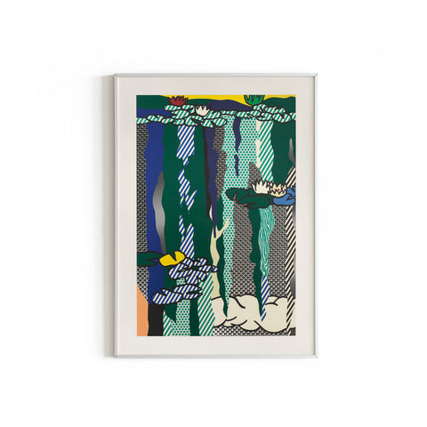 Water Lilies with Cloud - Roy Lichtenstein - Pop Art Print