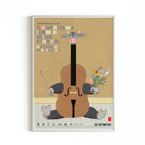 Cooperstown Music Fest - Milton Glaser - Contemporary Art Print