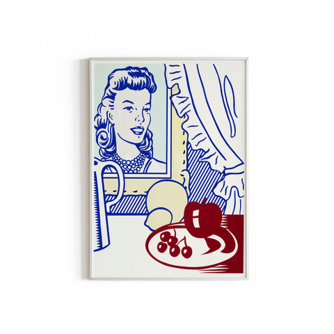 Still Life with Portrait - Roy Lichtenstein - Pop Art Print