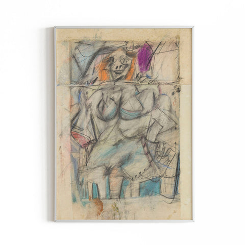 Woman - Willem De Kooning - Modern Abstract Art Print