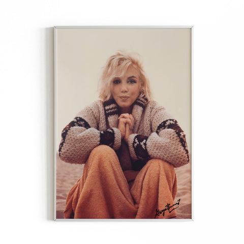 Cozy Sweater - Marilyn Monroe - Photography Art Print