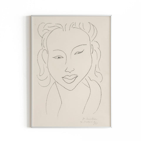 Chinoise au Visage de Face - Henri Matisse - Modern Art Print