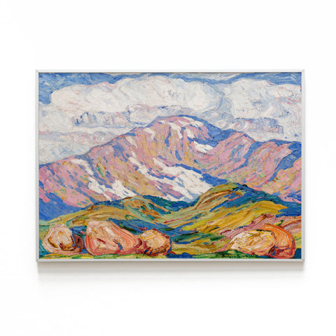 The Great Peak, Pike's Peak from the North - Birger Sandzén - American Modern Art Print