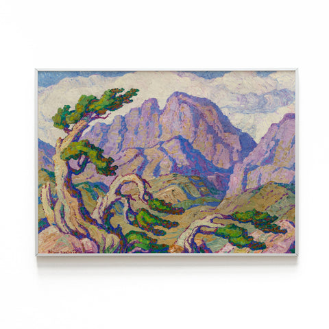 The Mighty Peak, Longs Peak, Estes Park, Colorado - Birger Sandzén - American Modern Art Print